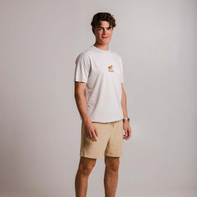 Sossu – Unisex Lightweight Embroidered Cotton Tiger T-shirt - Grey - Daily Nomad