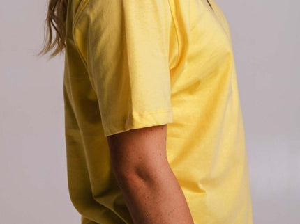 Sossu – Unisex Lightweight Embroidered Cotton Tiger T-shirt - Yellow - Daily Nomad