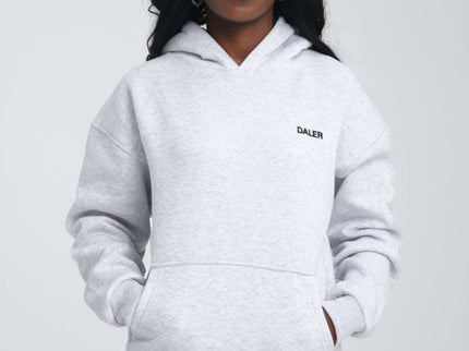 Streetwear hoodie - Heavyweight - Grey Melange - Daily Nomad