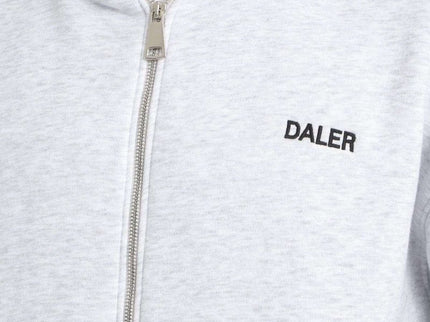 Streetwear hoodie - Heavyweight - Zipper - Grey Melange - Daily Nomad