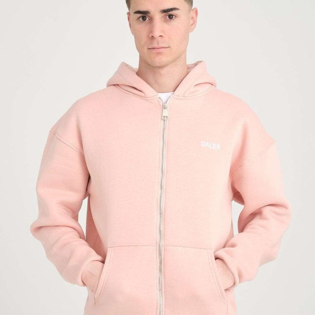 Streetwear hoodie - Heavyweight - Zipper - Pink - Daily Nomad