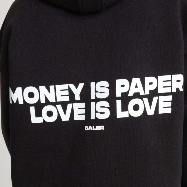 Streetwear hoodie - Zipper - Money is Paper Love is Love - Daily Nomad