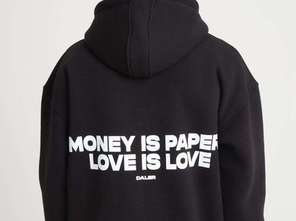 Streetwear hoodie - Zipper - Money is Paper Love is Love - Daily Nomad