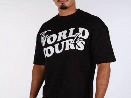 Streetwear T-Shirt The World Is Yours - Black - Daily Nomad