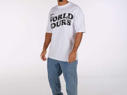 Streetwear T-Shirt The World Is Yours - White - Daily Nomad