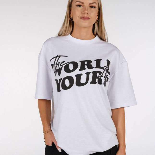 T-Shirt The World Is Yours - White