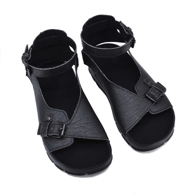TOKU Athens Vegan Sandals - Black - Daily Nomad