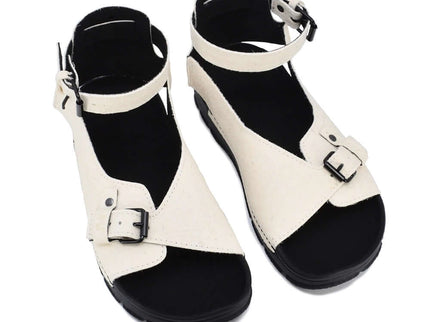 TOKU Athens Vegan Sandals - White - Daily Nomad