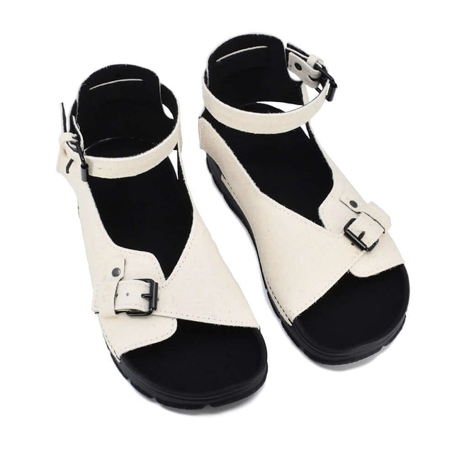 TOKU Athens Vegan Sandals - White - Daily Nomad