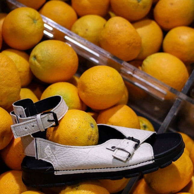 TOKU Athens Vegan Sandals - White - Daily Nomad