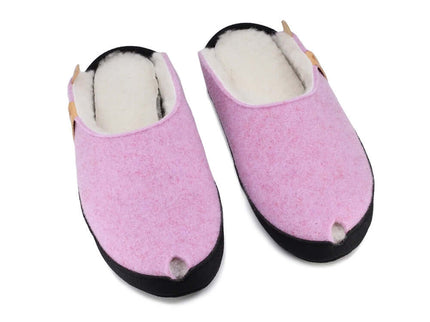TOKU Brussels – Handmade Lambswool Slippers with Arch Support - Light Pink - Daily Nomad