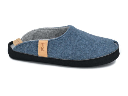TOKU Brussels Slippers – Handmade Lambswool with Arch Support – Blue - Daily Nomad