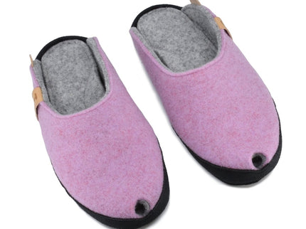 TOKU Brussels Slippers – Handmade Lambswool with Arch Support – Light Pink - Daily Nomad