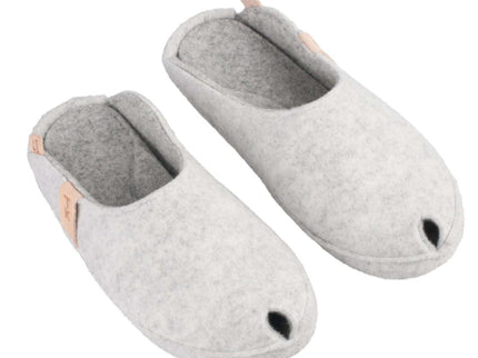 TOKU Brussels Slippers – Handmade Lambswool with Arch Support – White - Daily Nomad