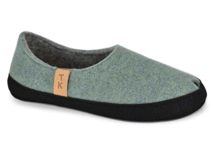 TOKU Budapest Lambswool Slippers – Mint Green, Handmade in Estonia - Daily Nomad