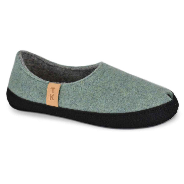 TOKU Budapest Lambswool Slippers – Mint Green, Handmade in Estonia - Daily Nomad