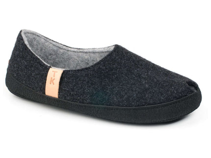 TOKU Budapest Slippers – Lambswool Lined – Natural Grey Felt - Daily Nomad