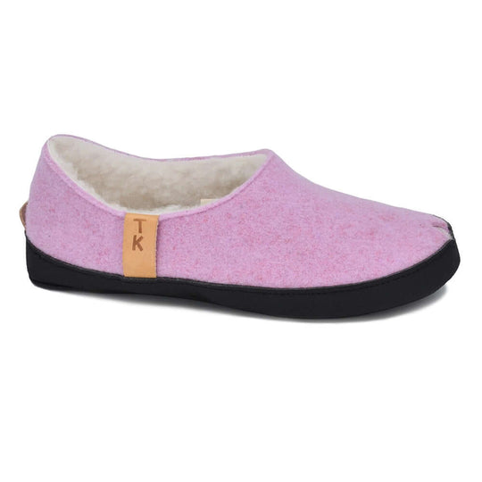 TOKU Budapest light pink lambswool-lined slippers, view 2