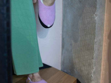 TOKU Budapest Slippers – Light Pink, Lambswool Lined & Handmade - Daily Nomad