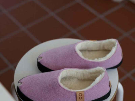 TOKU Budapest Slippers – Light Pink, Lambswool Lined & Handmade - Daily Nomad