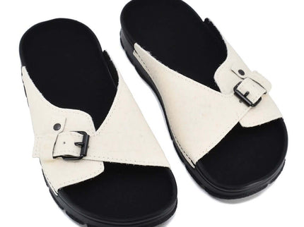TOKU Rome Vegan Sandals – White by TOKU - Daily Nomad