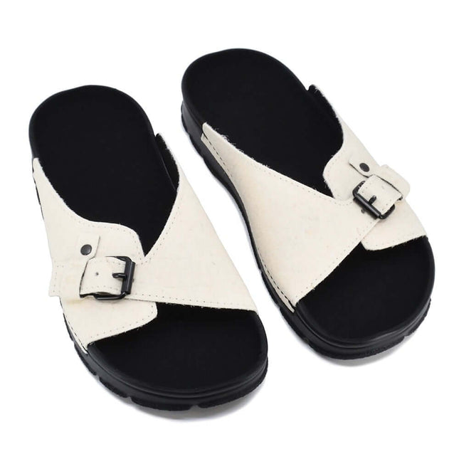 TOKU Rome Vegan Sandals – White by TOKU - Daily Nomad