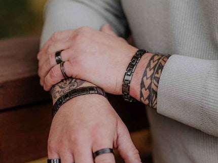 Trey – Black Ceramic Bracelet for Men by Leomani - Daily Nomad