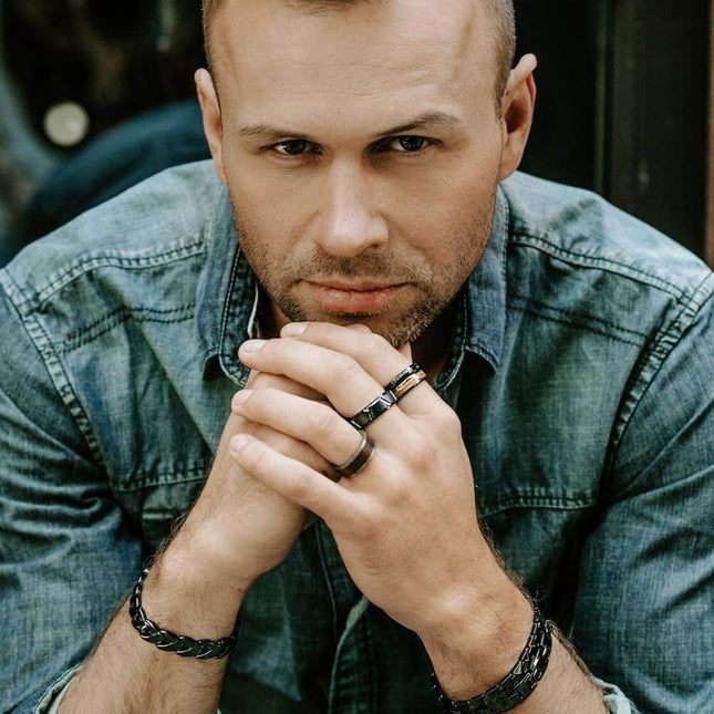 Trey – Black Ceramic Bracelet for Men by Leomani - Daily Nomad
