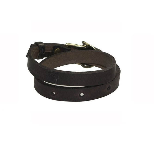 Wolf Leather Bracelet - Bronze Matte - Daily Nomad
