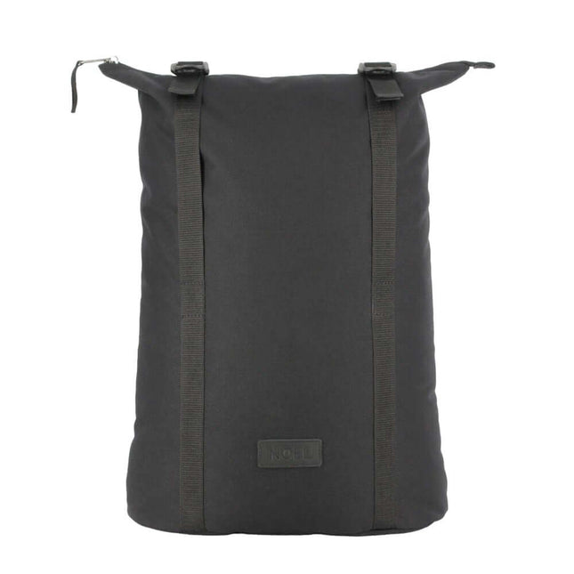 Black Zip Backpack with G-Hook, featuring adjustable straps and a sleek design for comfort and style.